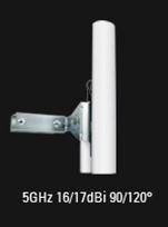 antennes 16 dBi, 137°, 118°, 8°, 4°, Sector Antenna Ubiquiti Networks AM-5G16-120 Sector Antenna 16dBi antenne