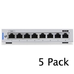 <b>5-Pack US-8 UniFi Switch 8 Ports by Ubiquiti Networks</b>