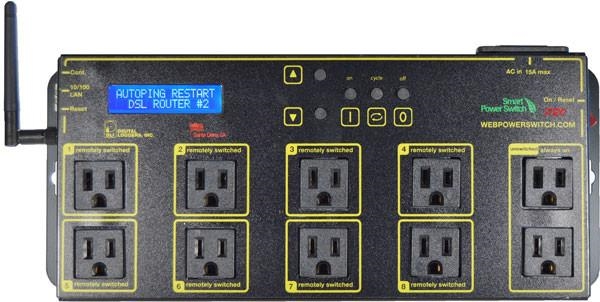 Internet Enabled IP Remote Power Switch with Reboot Control via